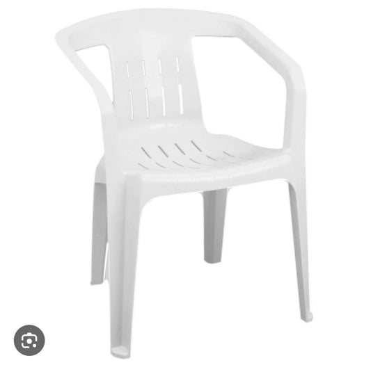 Silla Plástica Blanca